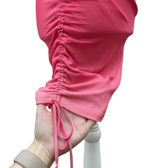 BB Dakota Steve Madden Deep Skies Dress Bodycon Sleeveless Ombre Hibiscus Small - Picture 11 of 14